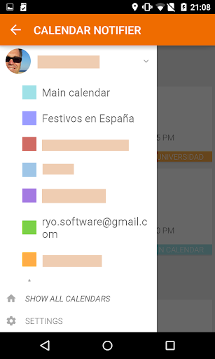 Calendar Events Notifier