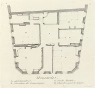 Plattegrond van de zolder van het huis van Léon Brethous in Bayonne