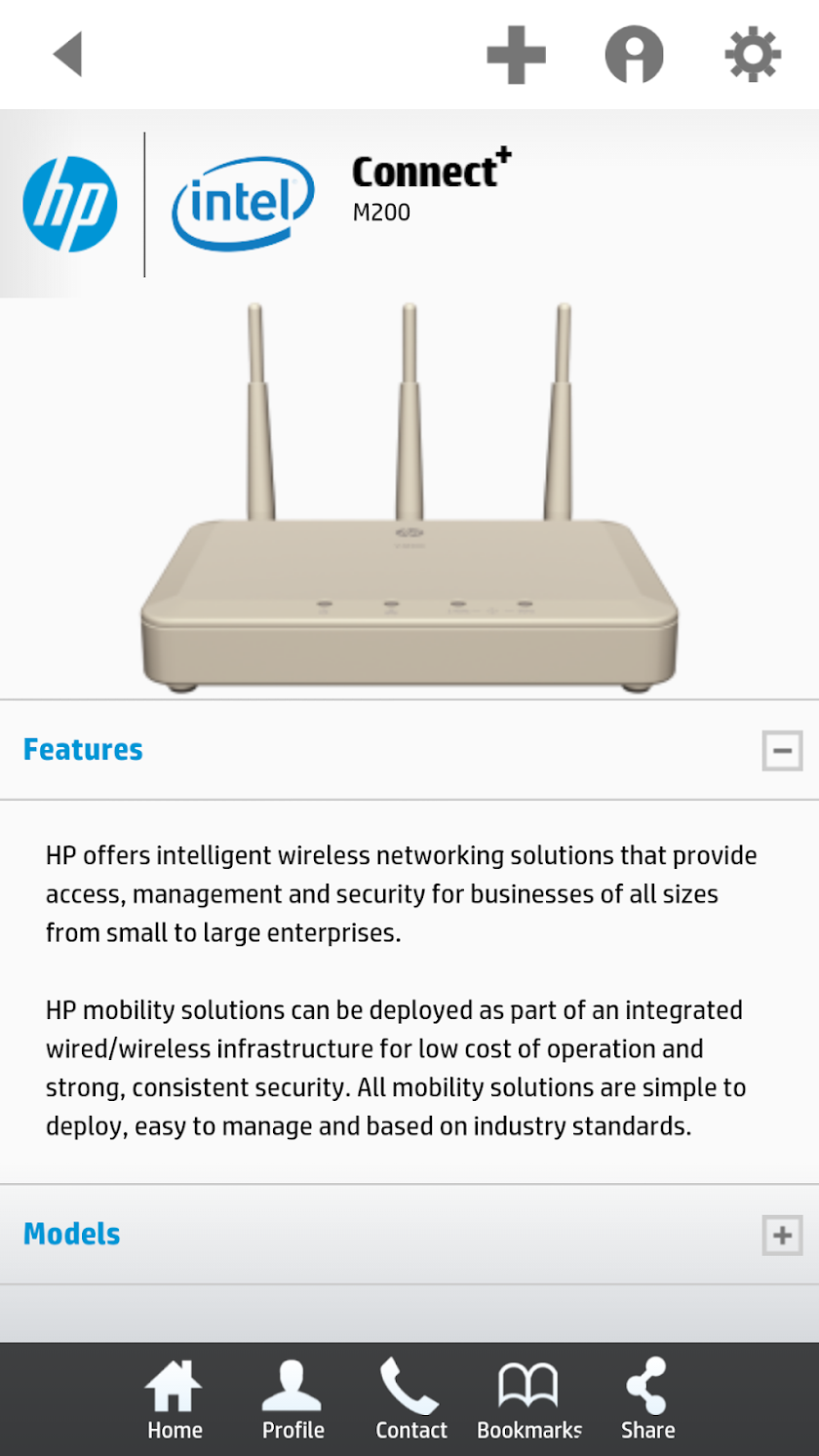 HP Connect+ Screen 3
