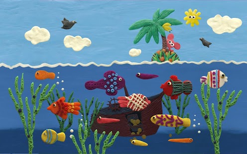 Plasticine ocean Wallpaper