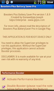 BOOSTERS PLUS BATTERYSAVER PRO - screenshot thumbnail