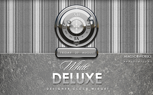 【免費個人化App】White Deluxe Clock Widget-APP點子