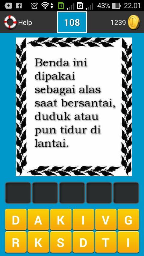 Kuis Tebak Kata Screen 3