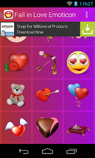 Fall in Love Emoticons - náhled