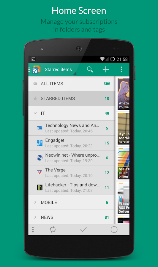 gReader Pro | Feedly | News - screenshot