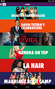 WE tv Mobile for Tablet Screenshots 0