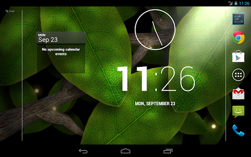 Tap Leaves Live Wallpaper