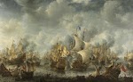 De zeeslag bij Terheide, 10 augustus 1653 (episode uit de Eerste Engelse Zeeoorlog). Jan Abrahamsz. Beerstraten, ca. 1653-1666