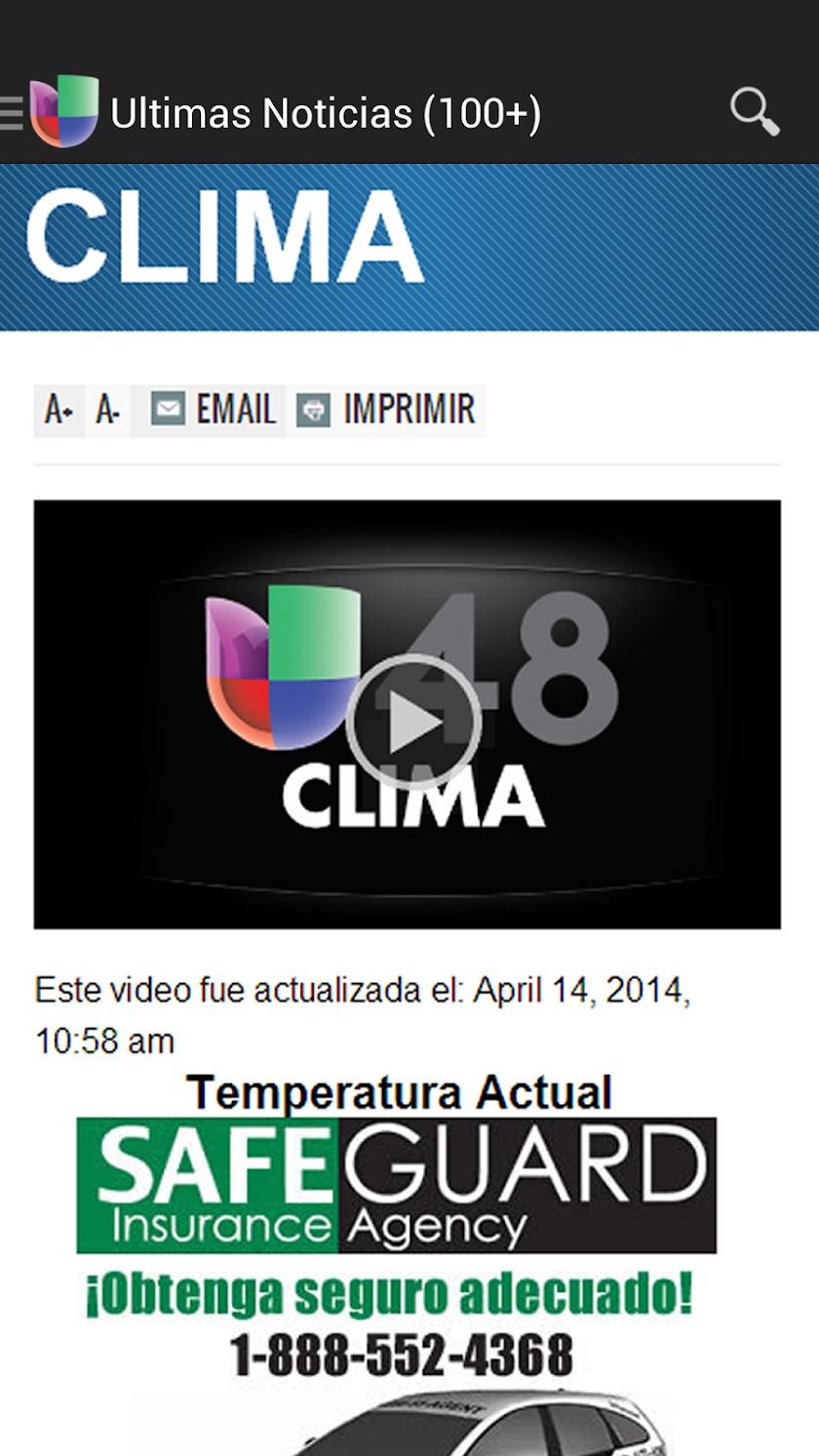 KNVO Channel 48 News Screen 3