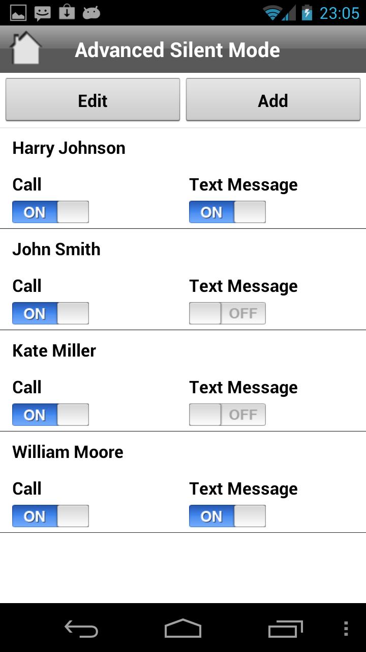 Advanced Silent Mode Screen 2