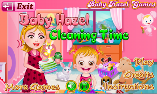 Baby Hazel Cleaning Time