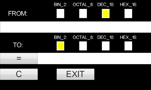 Bin Octal Dec Hex Converter