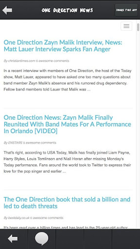 1D News Aggregator