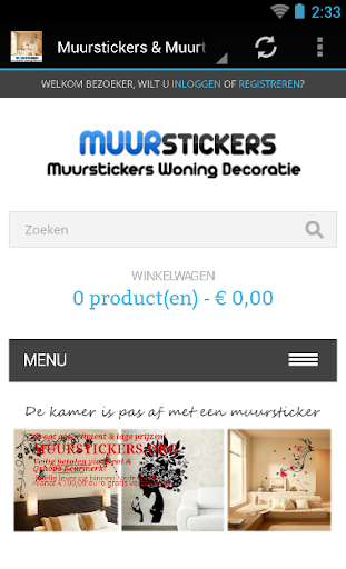 Muurstickers Muurteksten