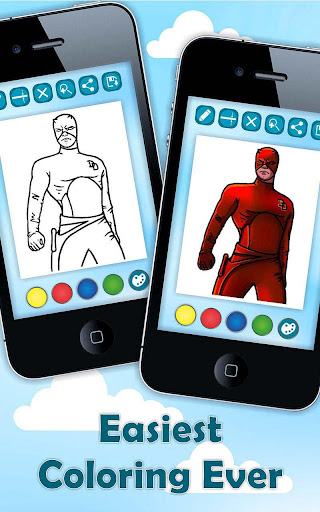 【免費家庭片App】Coloring Pages Superheroes-APP點子