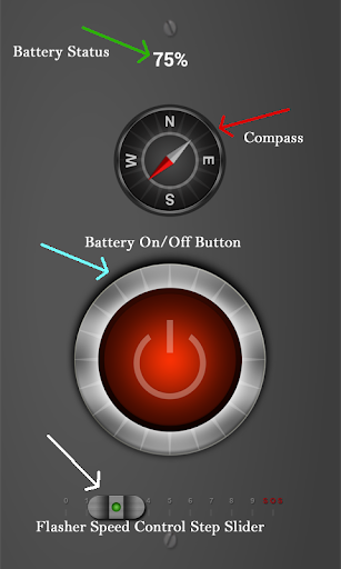 Flashlight Compass Battery