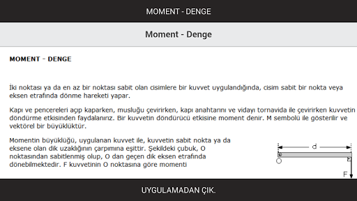 Moment ve Denge