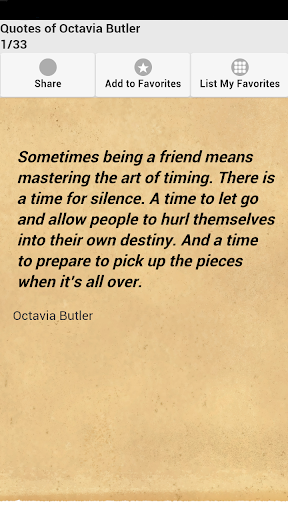 【免費娛樂App】Quotes of Octavia Butler-APP點子