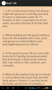 Android application Body Talk screenshot