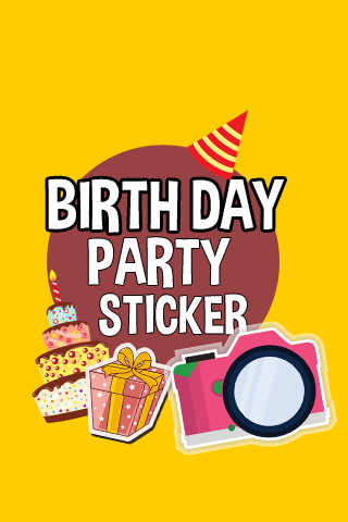 【免費攝影App】Birthday party sticker-APP點子