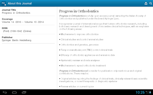 【免費書籍App】Progress in Orthodontics-APP點子