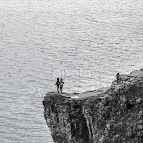 On the edge by Blagoja Pulceski - Black & White Landscapes