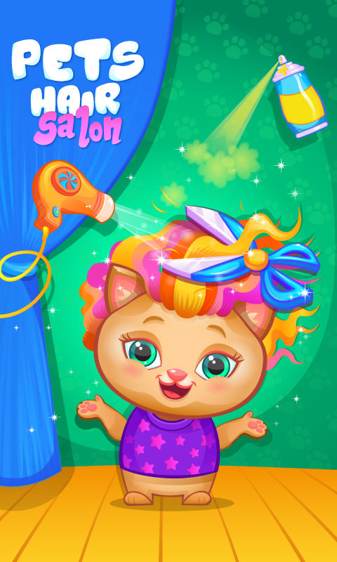 Android application Pets Hair Salon screenshort
