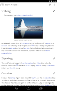Wikipedia - screenshot thumbnail