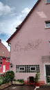 Wandgemälde Bauer mit Pflug 