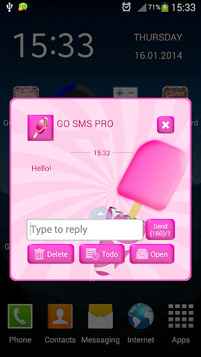 免費下載娛樂APP|GO短信加强版粉红冰淇淋 app開箱文|APP開箱王