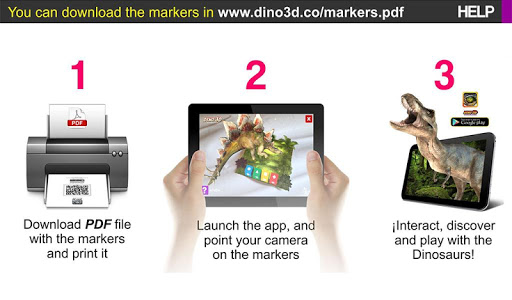 【免費冒險App】Dino 3D Augmented Reality-APP點子