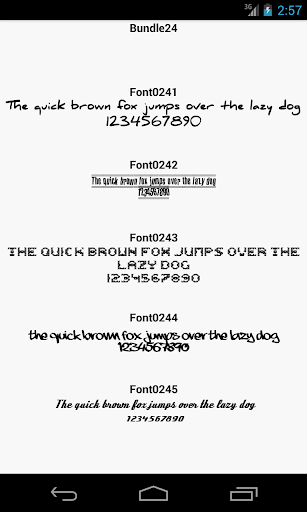 Fonts for FlipFont 24