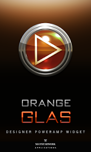 Lastest Poweramp Widget Orange Glas APK