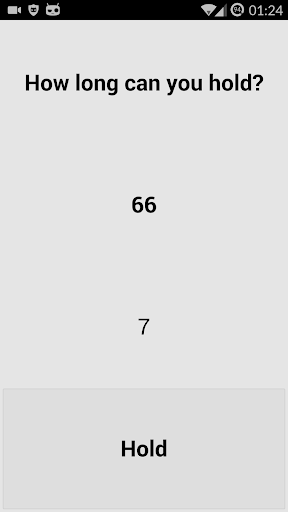 【免費解謎App】How long can you hold?-APP點子