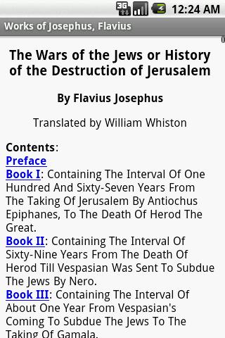 Works of Josephus, Flavius Screen 2