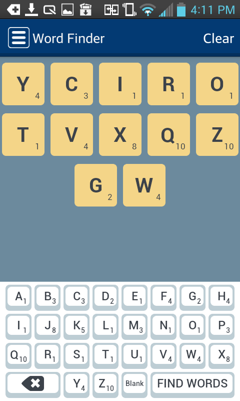 SCRABBLE Dictionary Screen 3