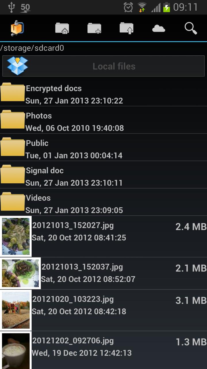 AndroZip™ PRO File Manager Screen 2