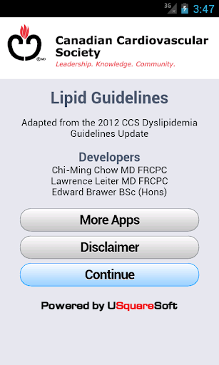 CCS Lipid Guidelines