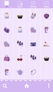Free lovely girl violet dodol theme APK for Android