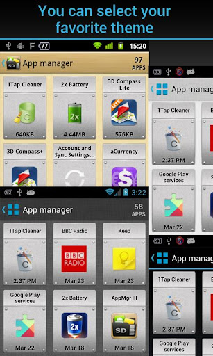 AppMgr Pro III (App 2SD) : Công cụ quản lí sao lưu game, ứng dụng