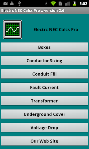 Electrc NEC Calcs Pro