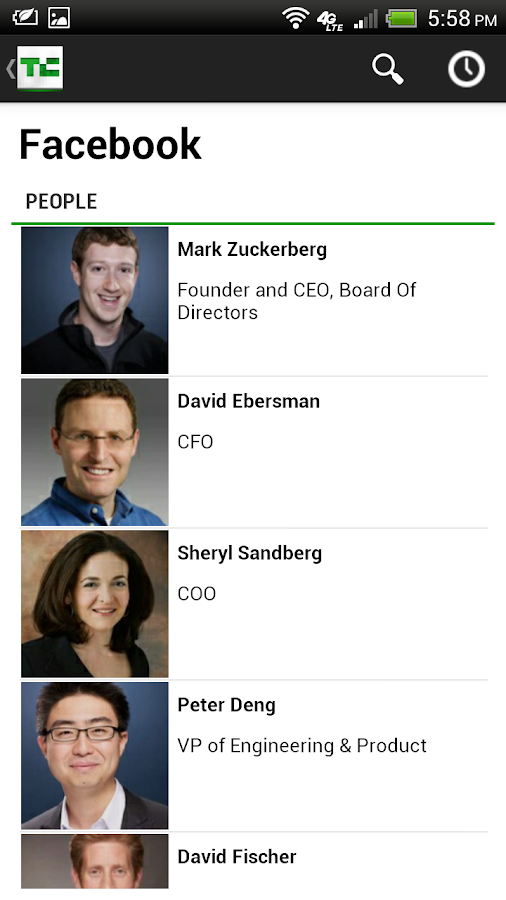   TechCrunch – Capture d'écran 