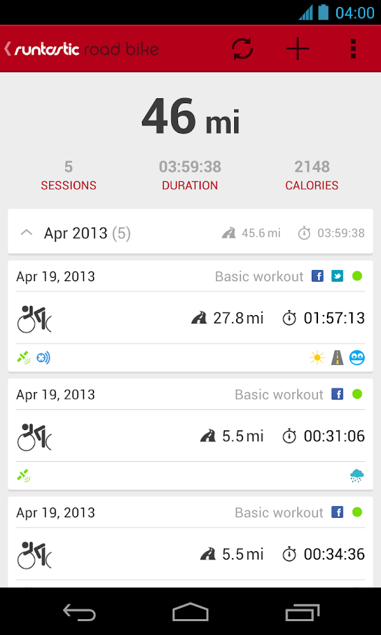 Runtastic Road Bike PRO