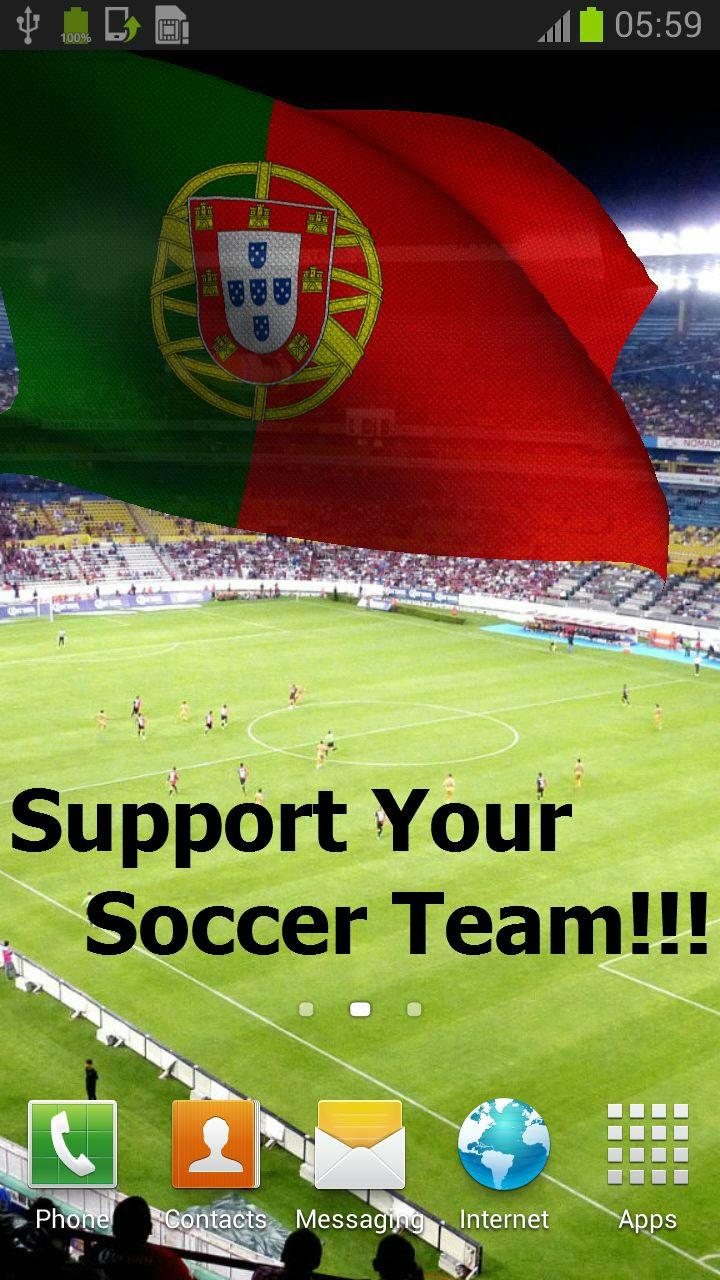 3D Portugal Flag Screen 1