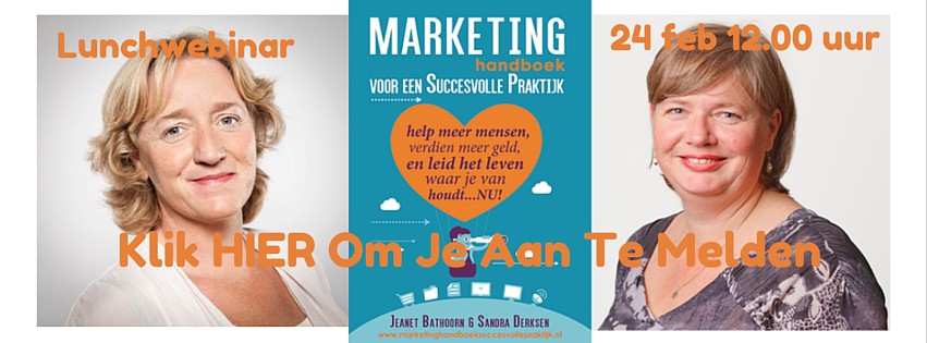 marketing handboek succesvolle praktijk jeanet bathoorn sandra derksen lunchwebinar