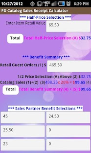 PD Catalog Hostess Calculator