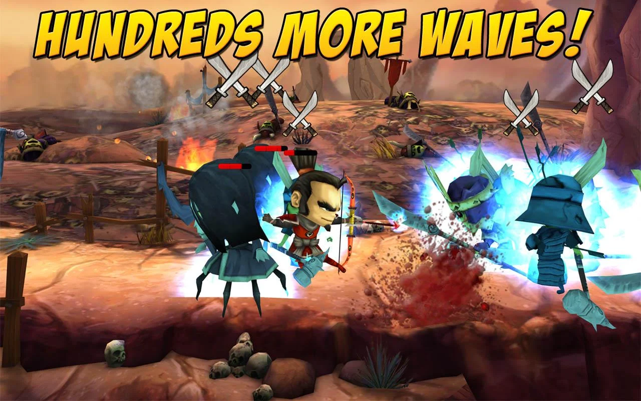 SAMURAI vs ZOMBIES DEFENSE 2 - screenshot
