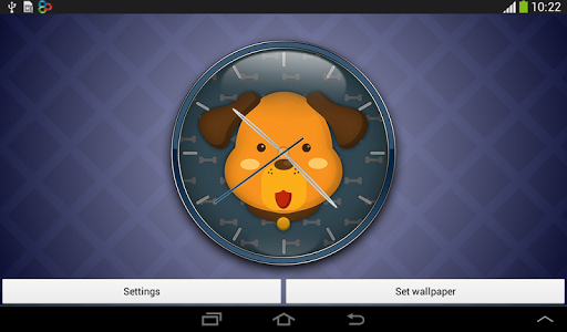 免費下載個人化APP|Cute Dog in Clock Wallpaper app開箱文|APP開箱王