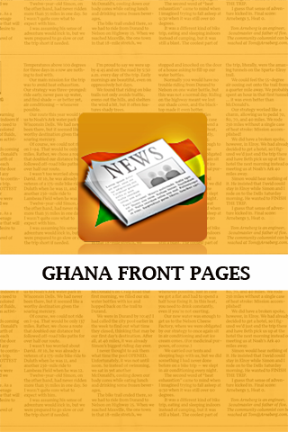 Ghana Front Pages