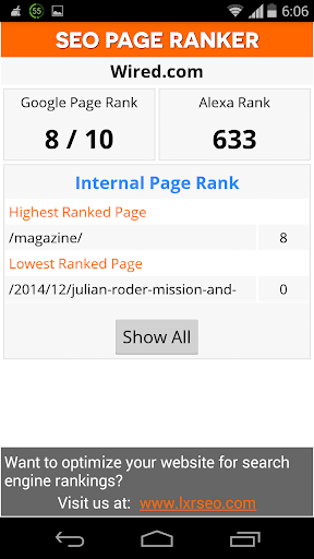 SEO Page Ranker